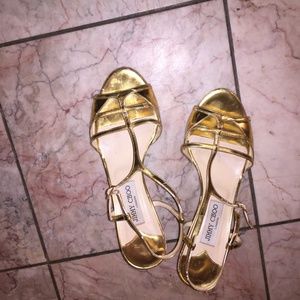 Jimmy Choo Gold Heels